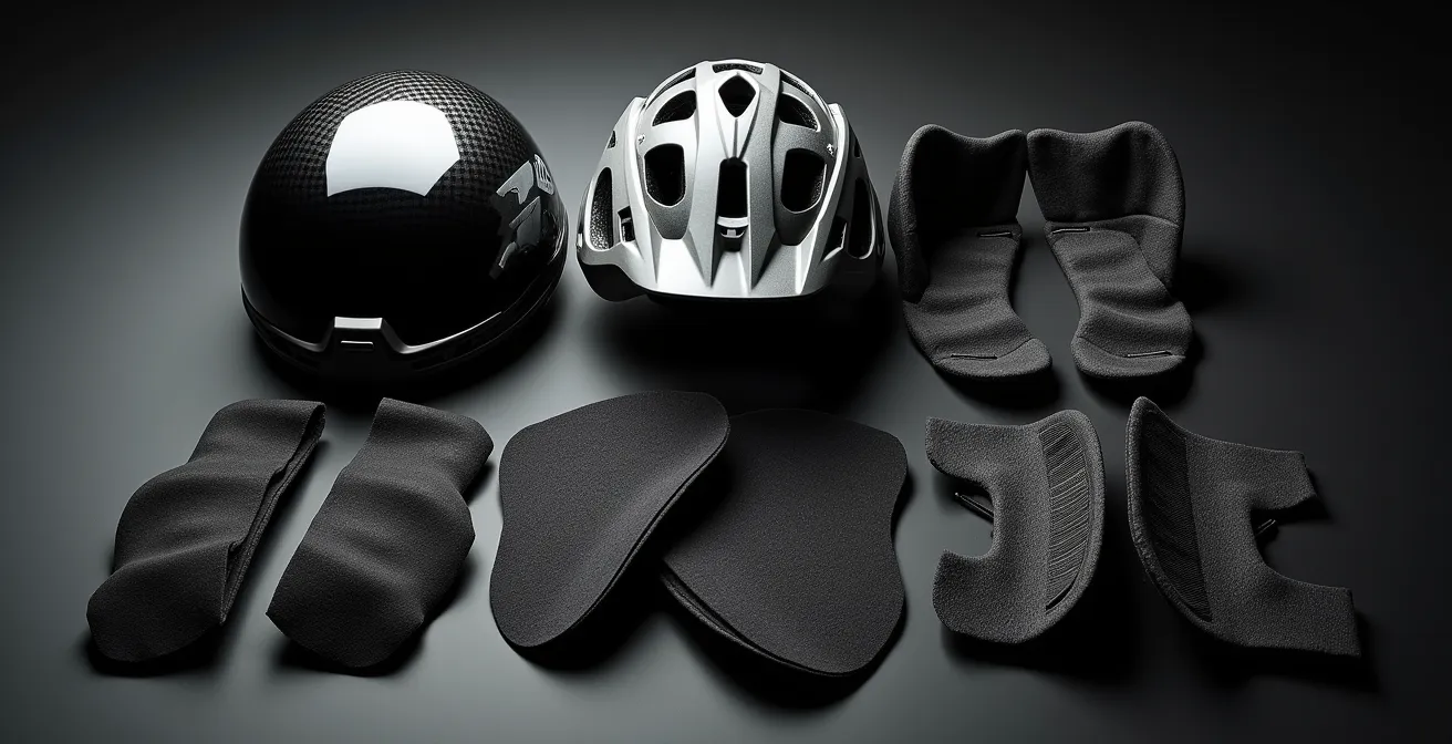 Komplette BMX-Schutzausrüstung mit Full-Face-Helm und Protektoren