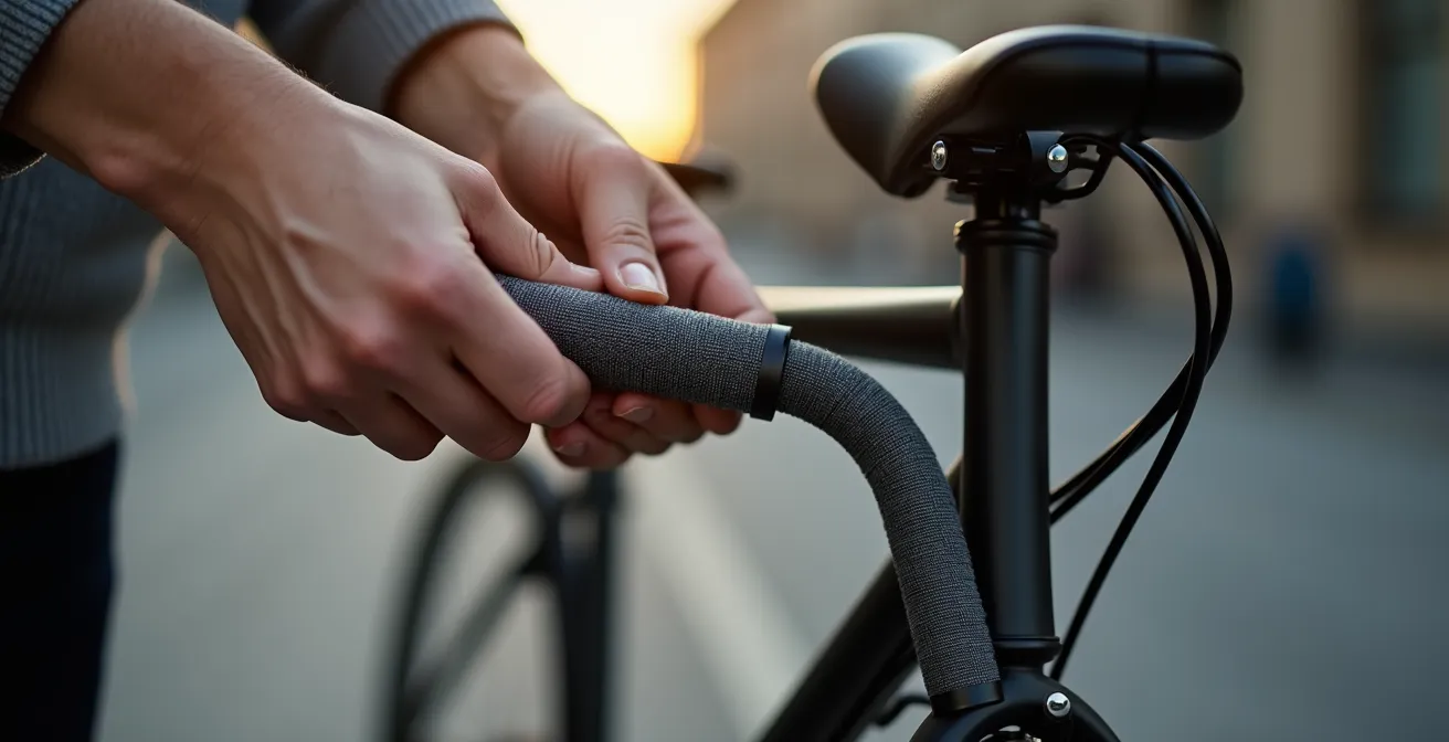 Hochwertiges textiles Fahrradschloss in elegantem Design