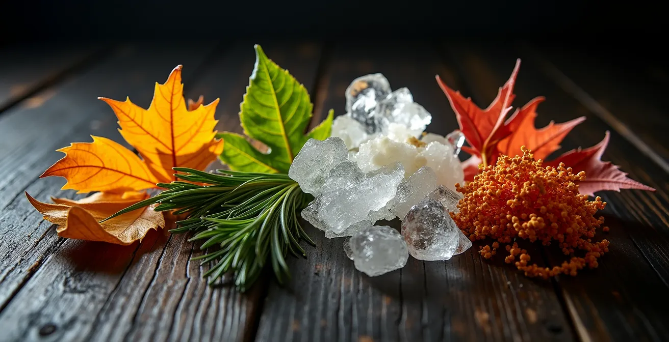 Visualisierung der Trainingsperiodisierung über ein Jahr mit symbolischen Objekten für jede Saison