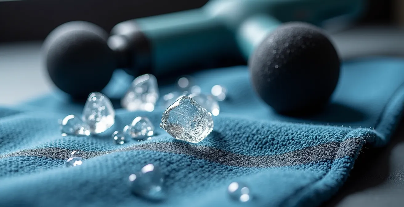 Nahaufnahme von Regenerationstools für Radsportler