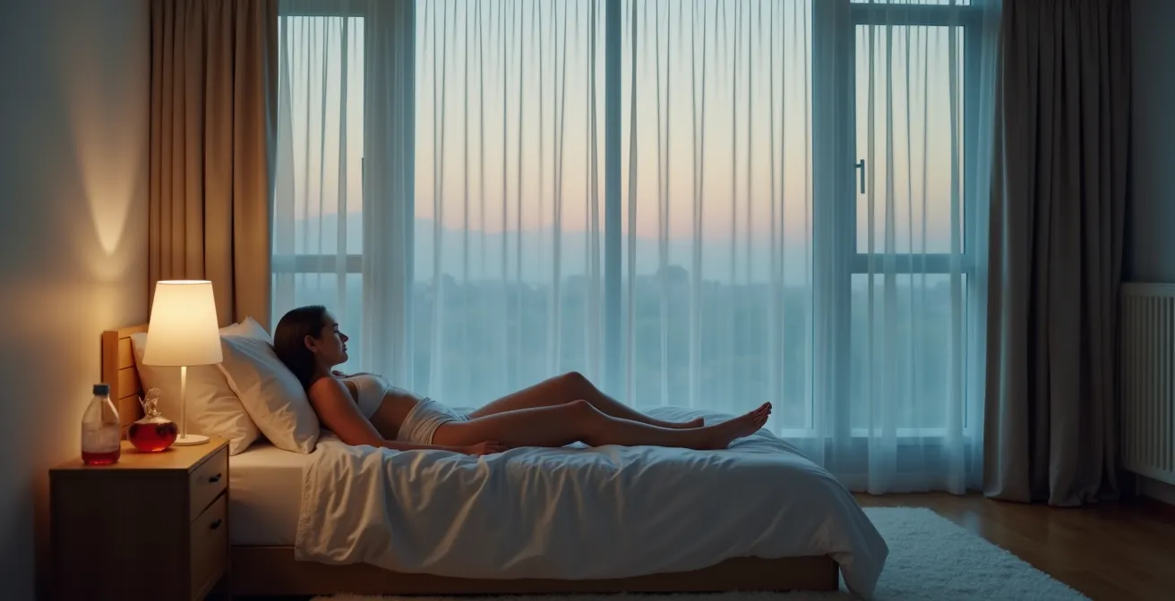 Athlet in ruhiger Schlafumgebung zur Immunsystem-Regeneration