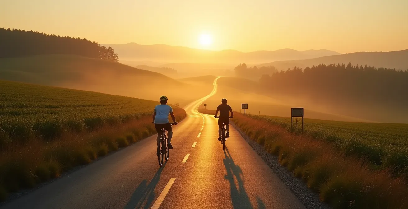 Gleichgewicht zwischen Trainingsvolumen, Intensität und Erholung visualisiert